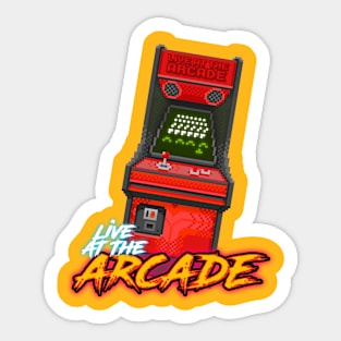 Live at the Arcade Sticker